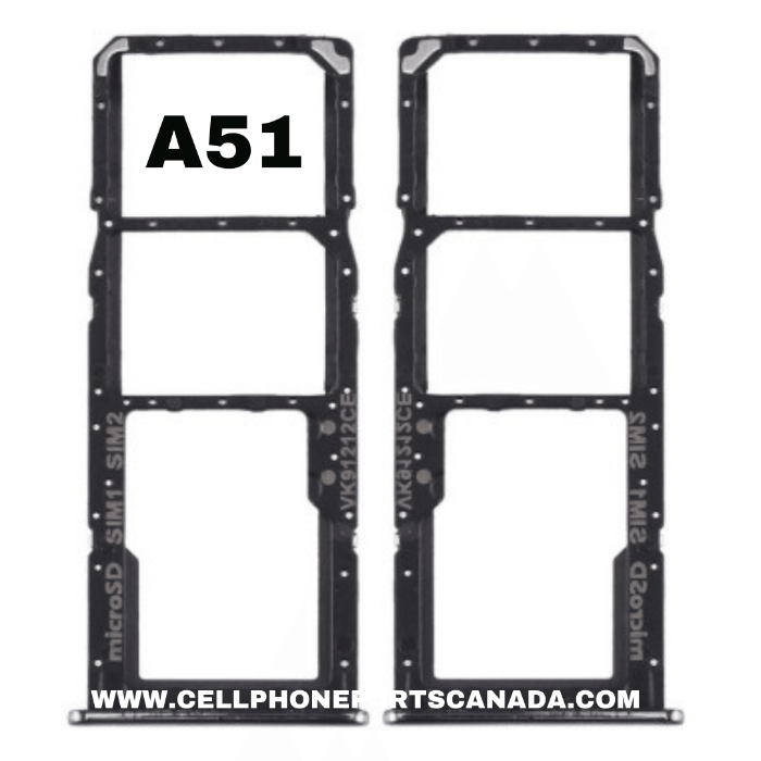 SIM Card Tray + SIM Card Tray + Micro SD Card Tray for Samsung Galaxy A51 / A515 ( BLACK ) - Best Cell Phone Parts Distributor in Canada, Parts Source SIM Card Tray + SIM Card Tray + Micro SD Card Tray for Samsung Galaxy A51 / A515 ( BLACK ) - Best Cell Phone Parts Distributor in Canada, Parts Source